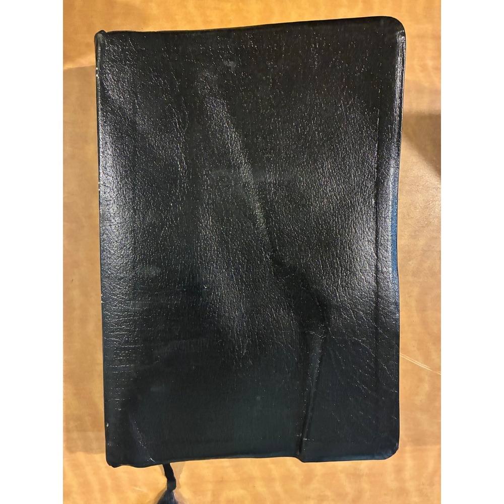 VTG 1955 NIV Study Bible Black Bonded Leather Red Letter